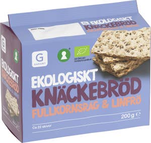 Garant Eko Knäckebröd Fullkornsråg & Linfrö EKO