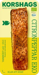 Korshags Varmrökt Lax Citronpeppar EKO/KRAV