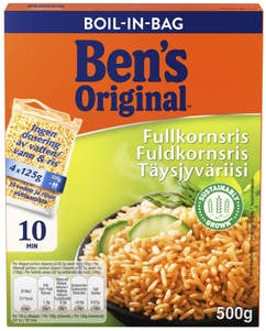 Ben's Original Fullkornsris Boil-in-Bag 4x125g