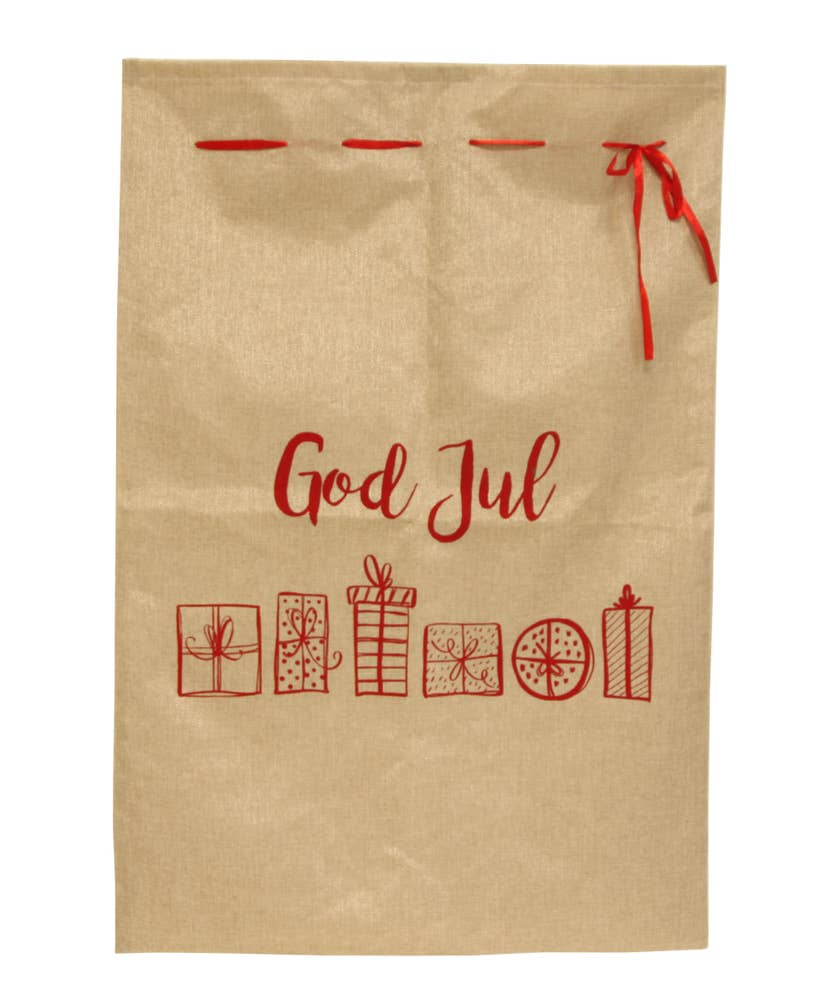 Hedlundgruppen Julklappssäck Konstgjord Jute 65x95cm