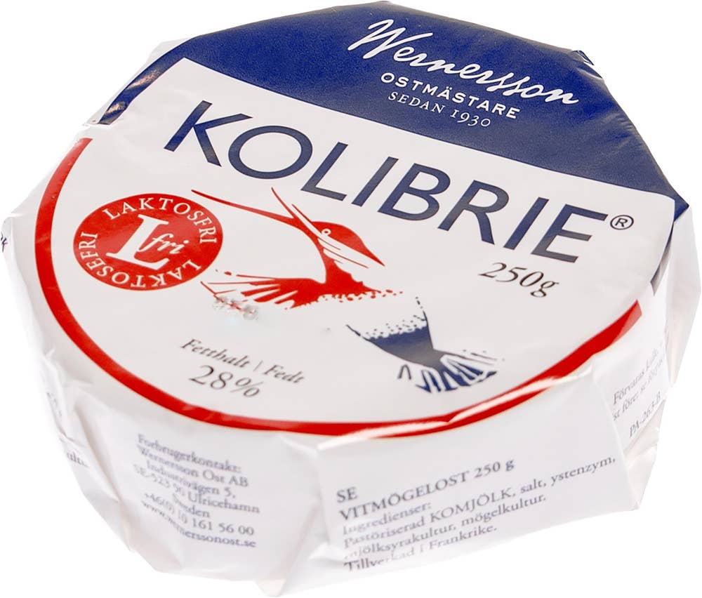 Kolibrie Brie Vitmögelost 33% Laktosfri
