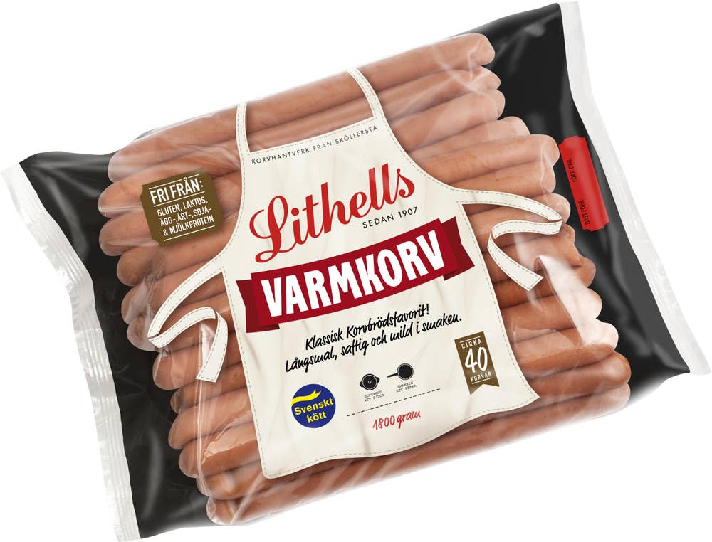 Lithells Varmkorv 40-p Lithells