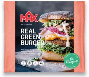 Max Burgers Mungood Burger Fryst EKO 4x90g Oh Mungood!