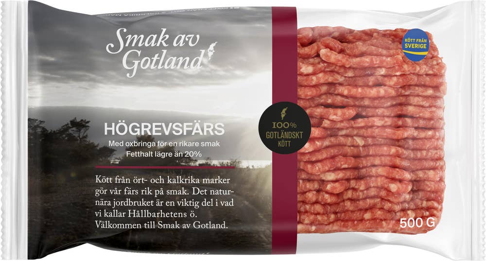 Smak av Gotland Högrevsfärs med Oxbringa 20%