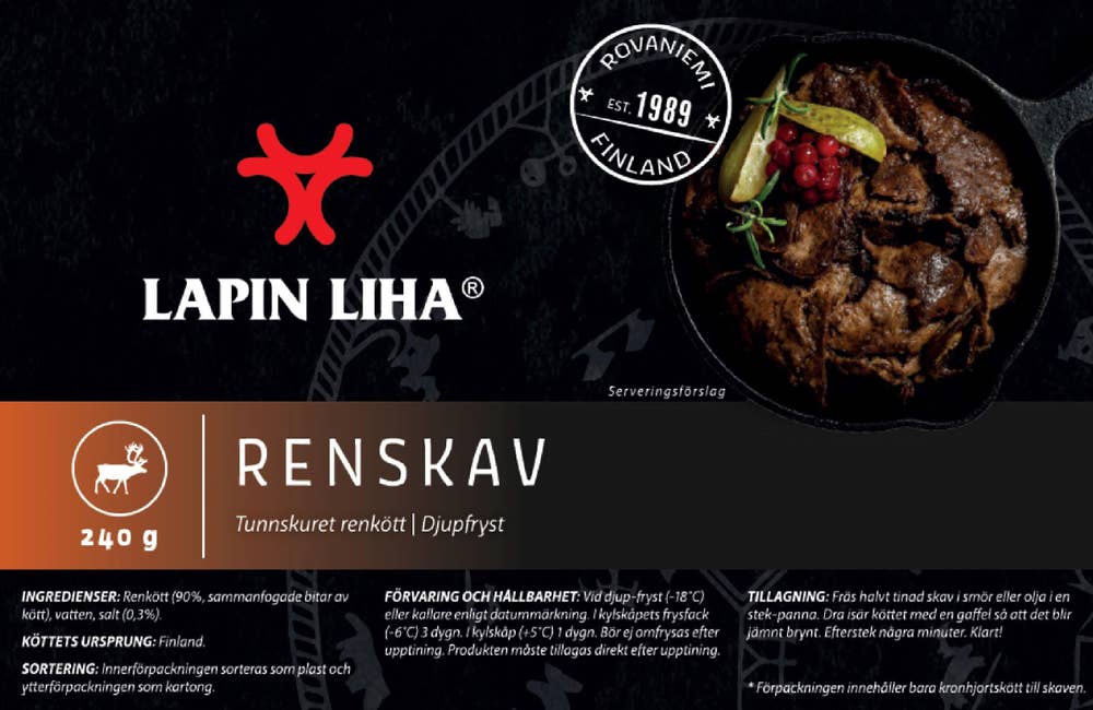 Lapin Liha Renskav Fryst
