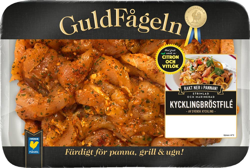 Kycklingbröstfilé Strimlad Citron & Vitlök