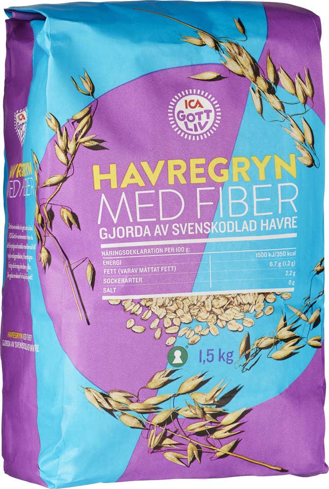Ej sorterad Fiberrika Havregryn Ica Gott Liv