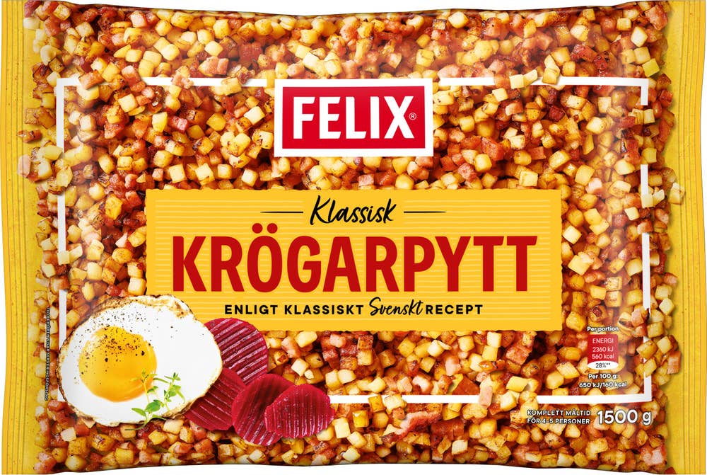 Felix Krögarpytt Klassisk Storpack Fryst