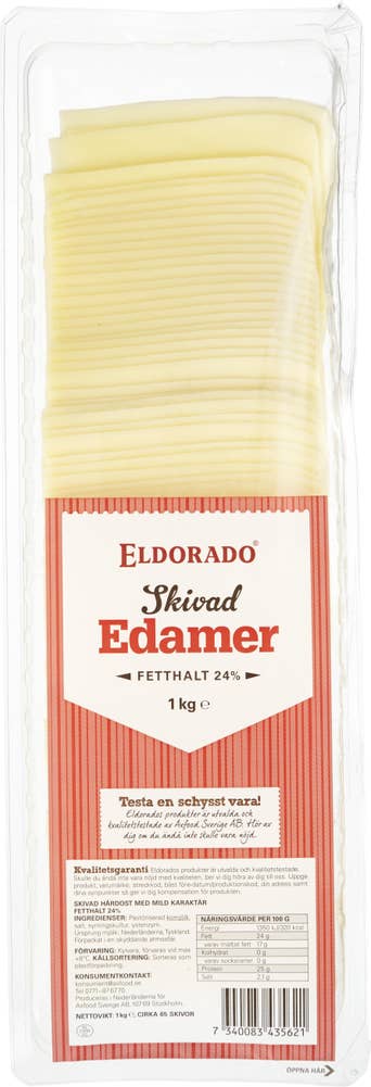Eldorado Edamer Skivad 24%