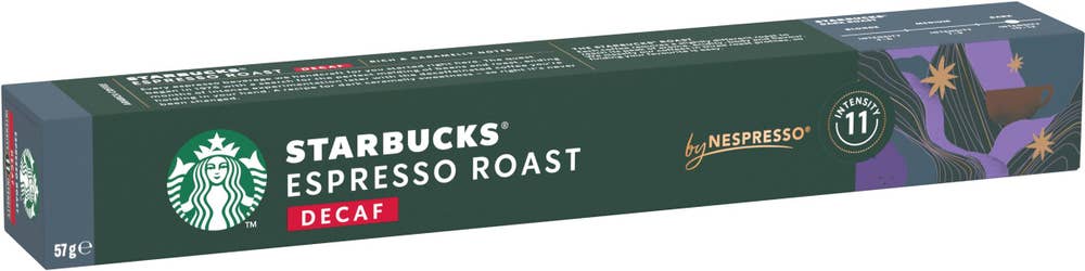 STARBUCKS Espresso Roast Decaf 11 Kaffekapslar