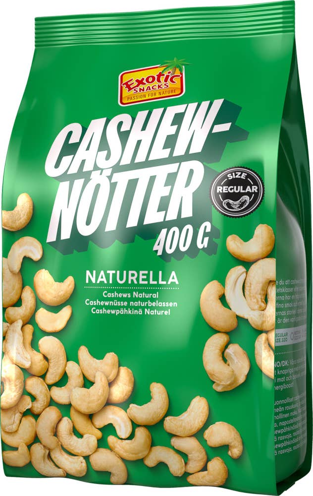 Exotic Snacks Cashewnötter Naturella Exotic Snacks