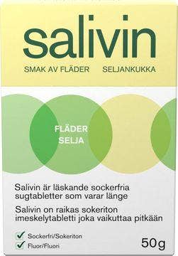 Salivin Fläder Muntorrhet, Sugtablett, 50 g