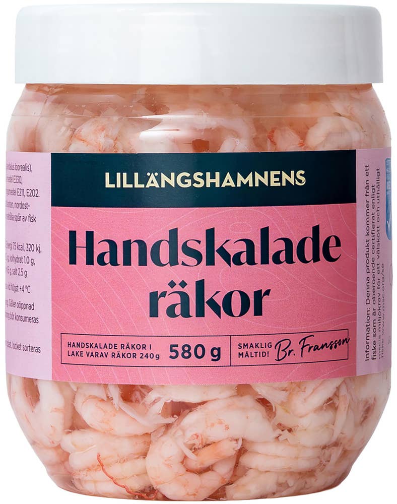 Lillängshamnen Handskalade Räkor i Lake MSC 240/580g