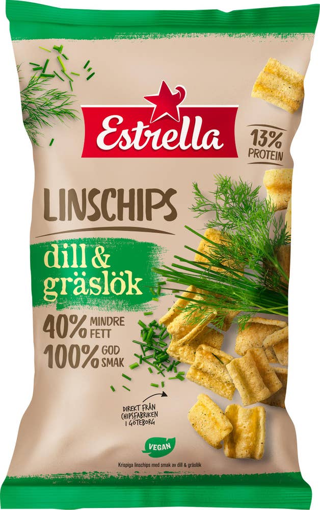 Estrella Linschips Dill & Gräslök 110g