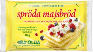 OLDA Majsbröd Spröda Glutenfri