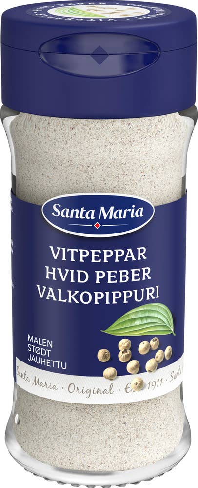 Santa Maria Vitpeppar Malen