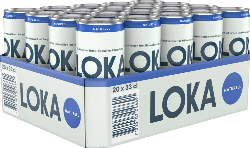 Loka Naturell Flak 20x33cl