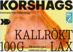 Korshags Kallrökt Lax Skivad ASC