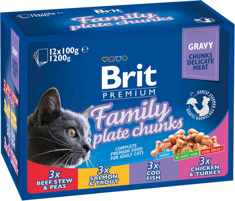 Brit Premium Bitar i Sås 12x100g Brit Premium
