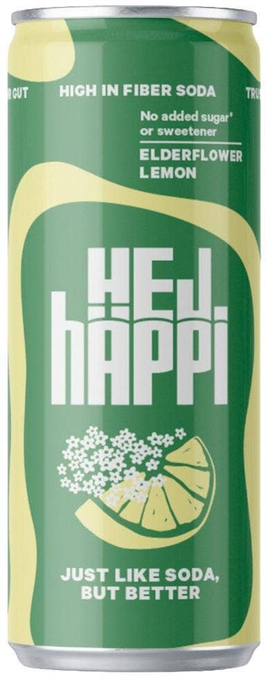 hÄppi Prebiotisk Läsk Fläder & Citron Utan Tillsatt Socker
