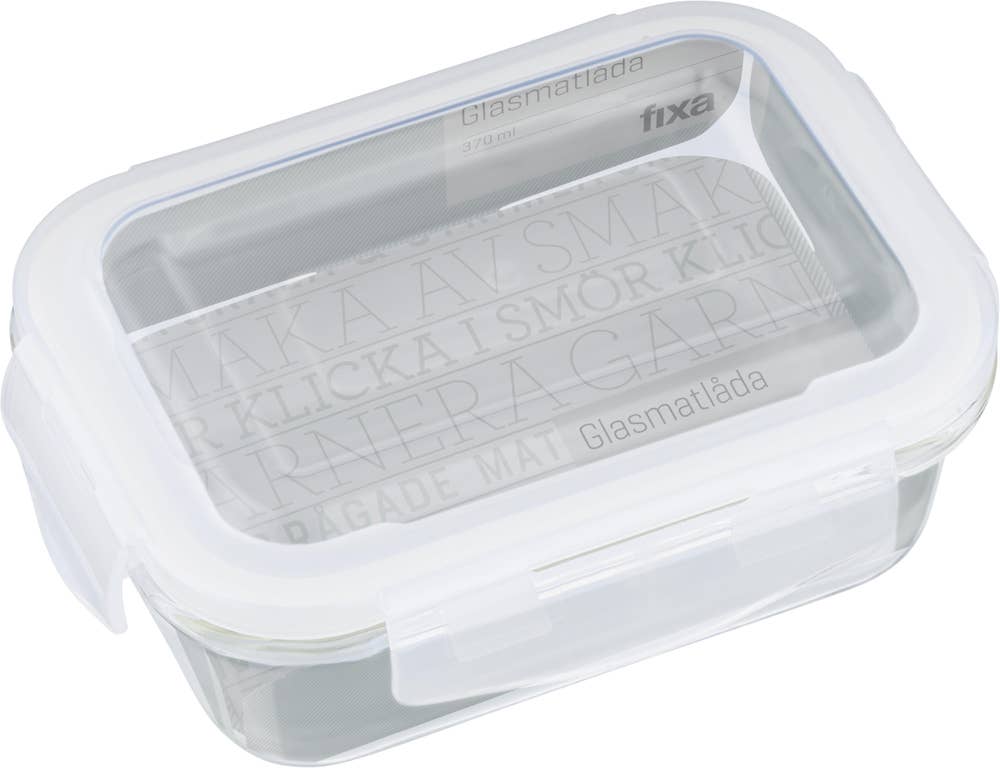 Fixa Glasmatlåda med Lock 0,4L