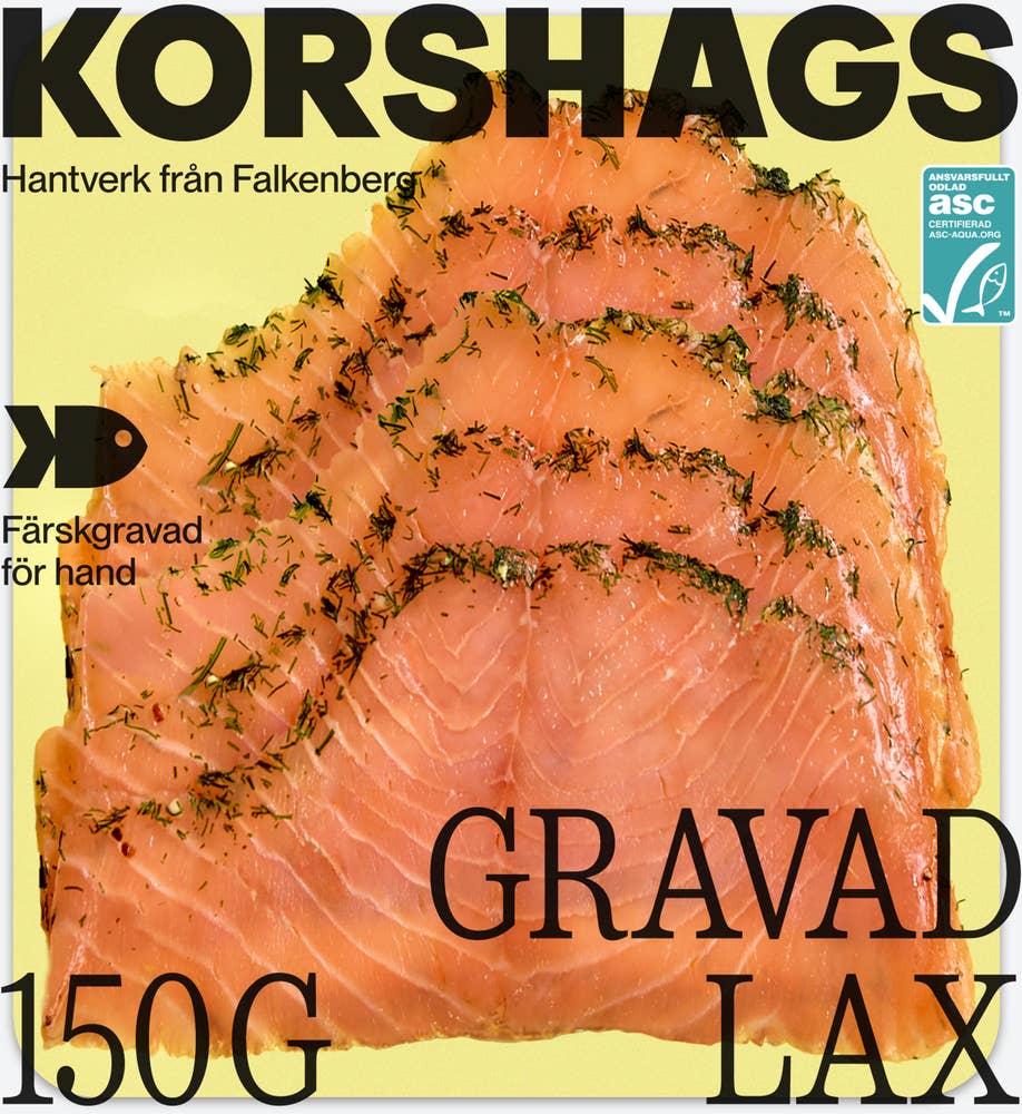 Korshags Gravad Lax Skivad ASC