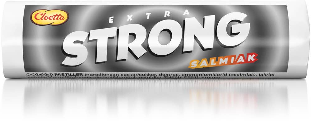 Ej sorterad Extra Strong salmiak påse Cloetta