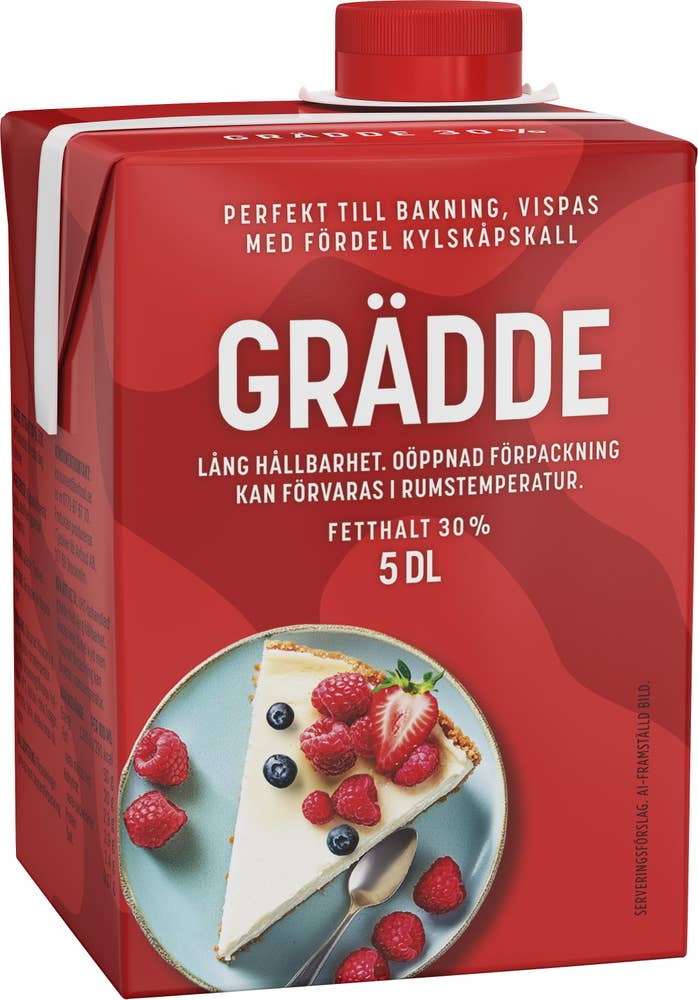 Dairy Food Vispgrädde Lång Hållbarhet 30%