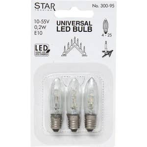Star Trading Reservlampa LED Universal (4-25) 0,2W E10