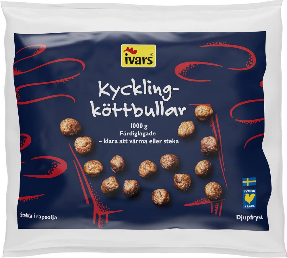 Ivars Kycklingköttbullar Frysta