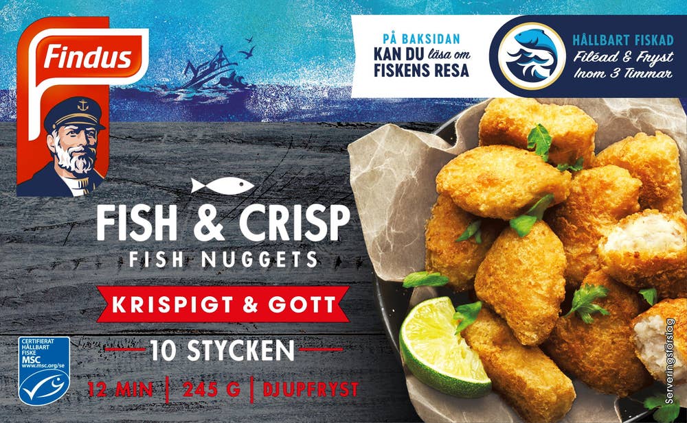 Findus Fish & Crisp Nuggets MSC Fryst