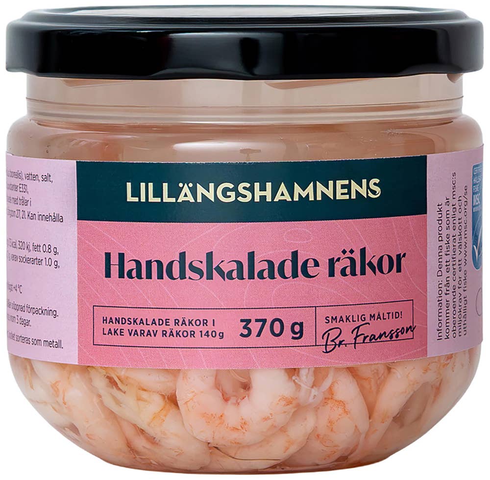 Lillängshamnens Handskalade Räkor MSC 140/370g
