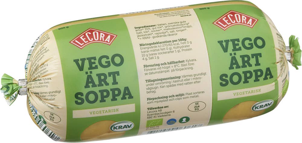 Ärtsoppa Vegetarisk KRAV