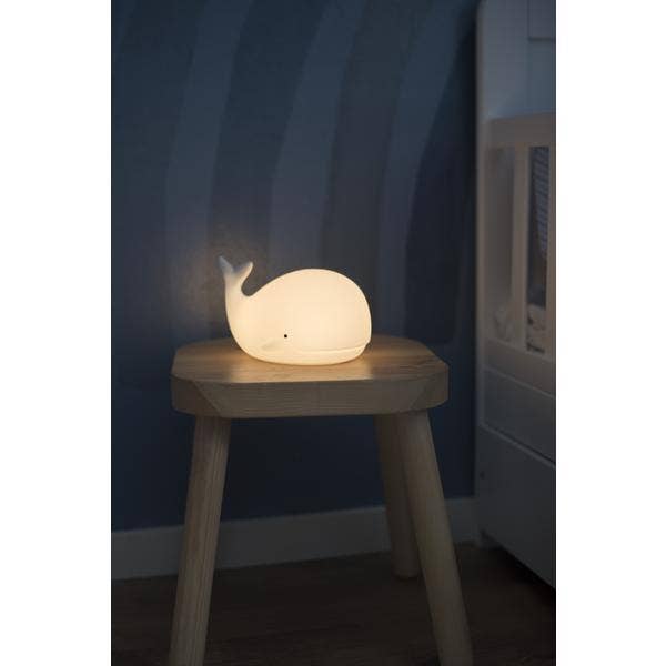 Star Trading Nattlampa LED Functional Whale Vit