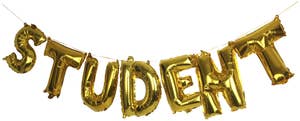 Hedlundgruppen Folieballong Student Guld 38cm