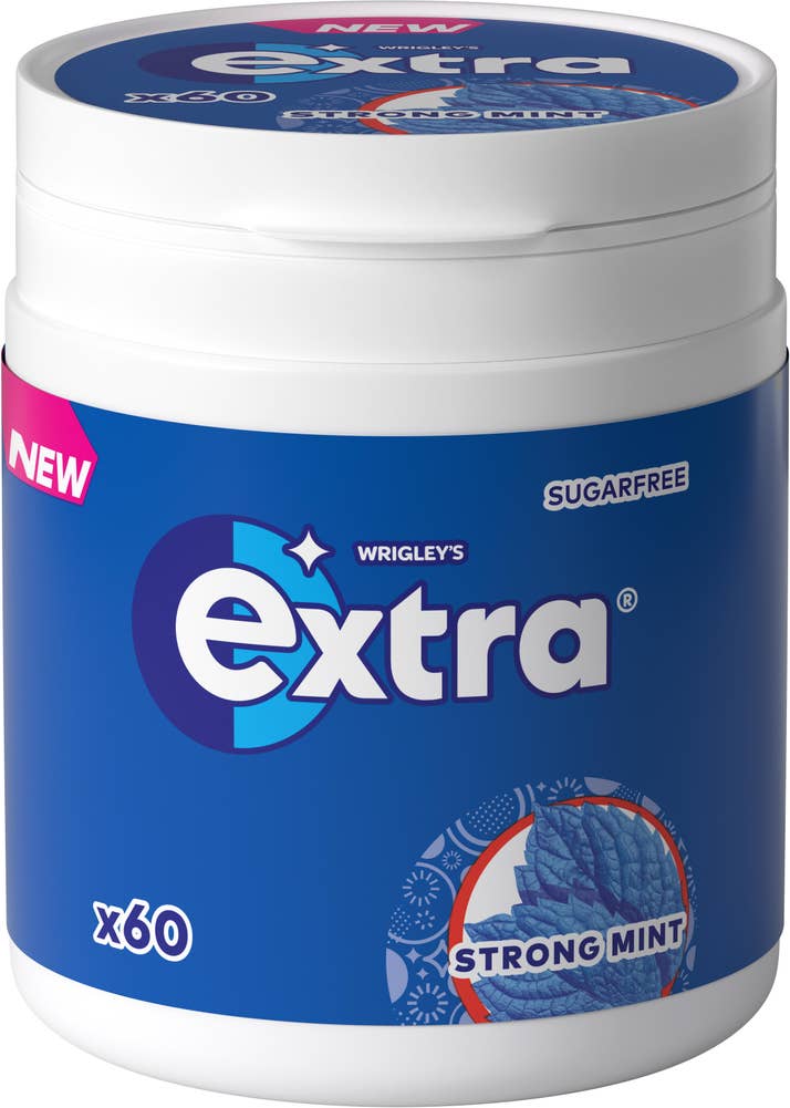 Extra Tuggummi Strong Mint Sockerfri
