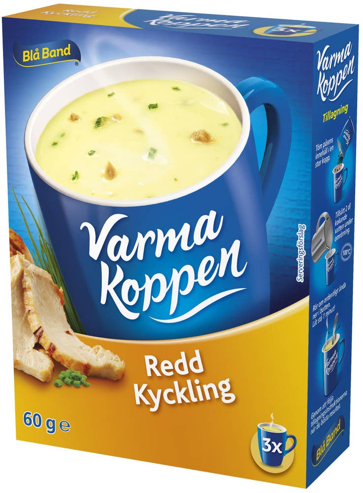 Blå Band Varma Koppen Soppa Redd Kyckling 3x2dl