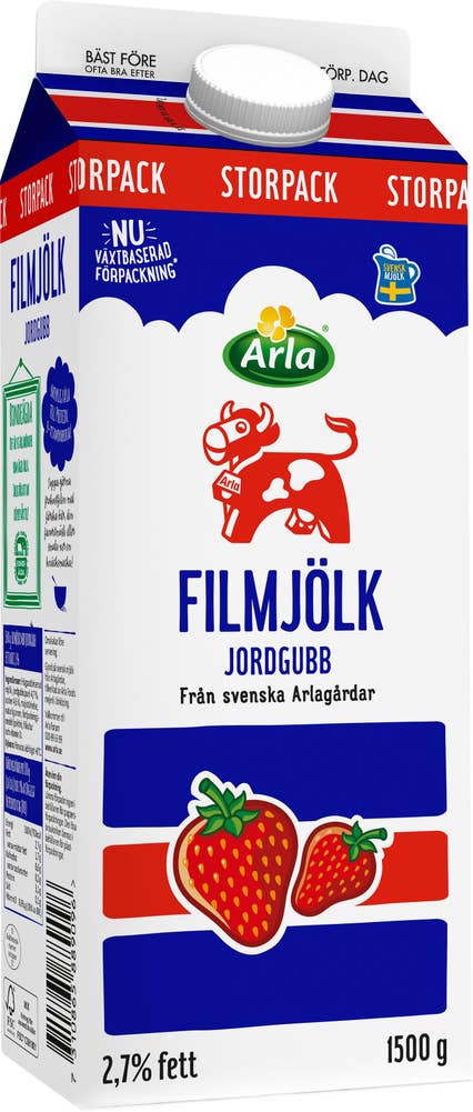 Arla Ko® Filmjölk Jordgubb 2,7% Arla