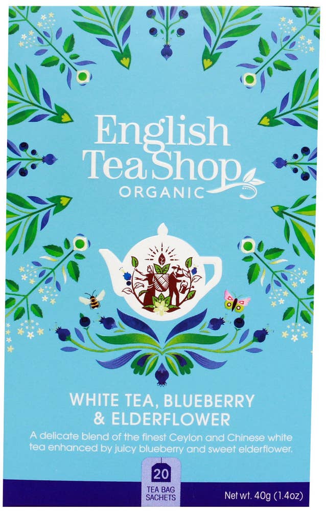 English Tea Shop Vitt Te Blåbär & Fläder