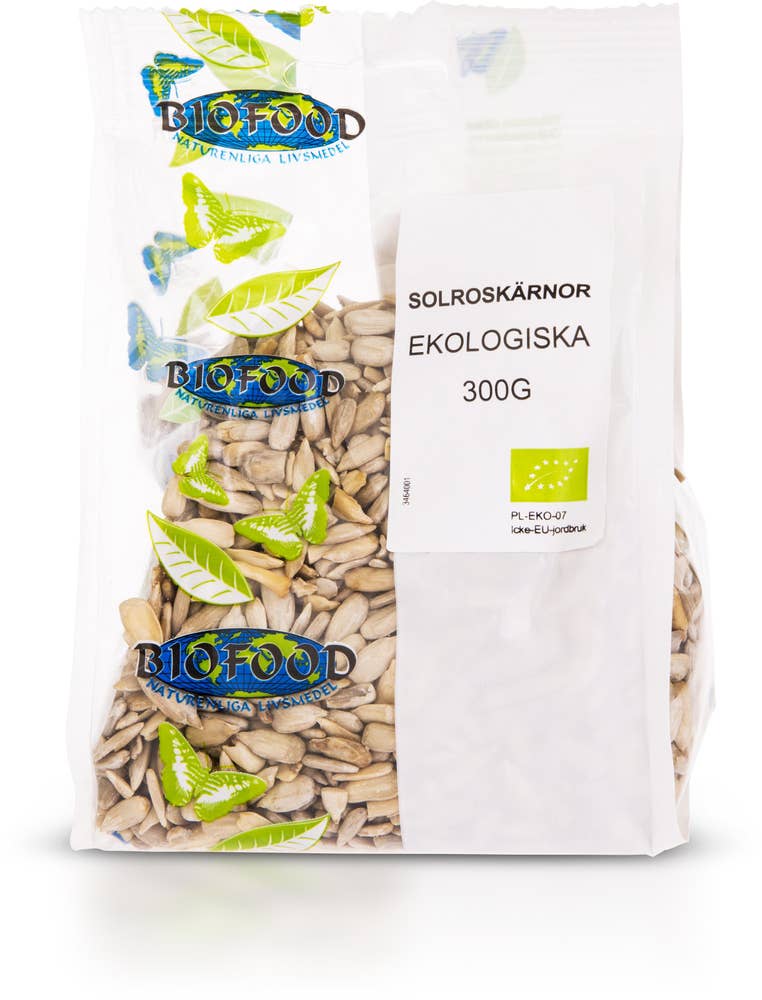 Ej sorterad Solroskärnor Eko Bio food