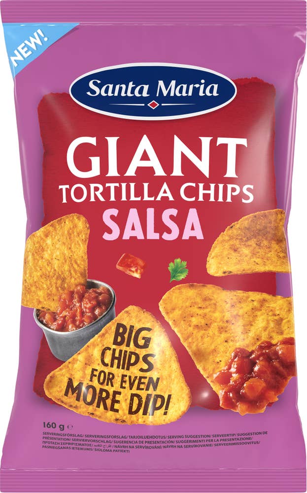 Santa Maria Giant Tortilla Chips Salsa