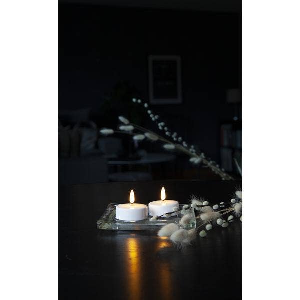 Star Trading Värmeljus Stora LED Flamme Vit