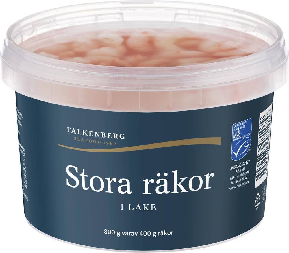 Falkenberg Seafood Stora Räkor i Lake MSC 400/800g