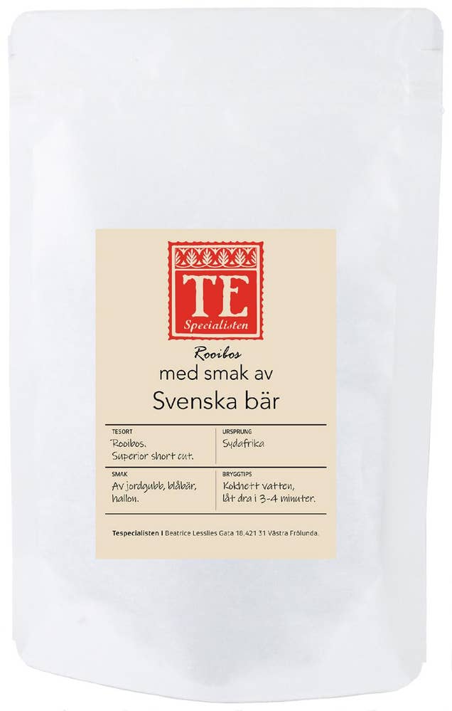 Tespecialisten Te Rooibos med smak av Svenska bär