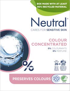 Neutral Tvättmedel Pulver Colour Parfymfri