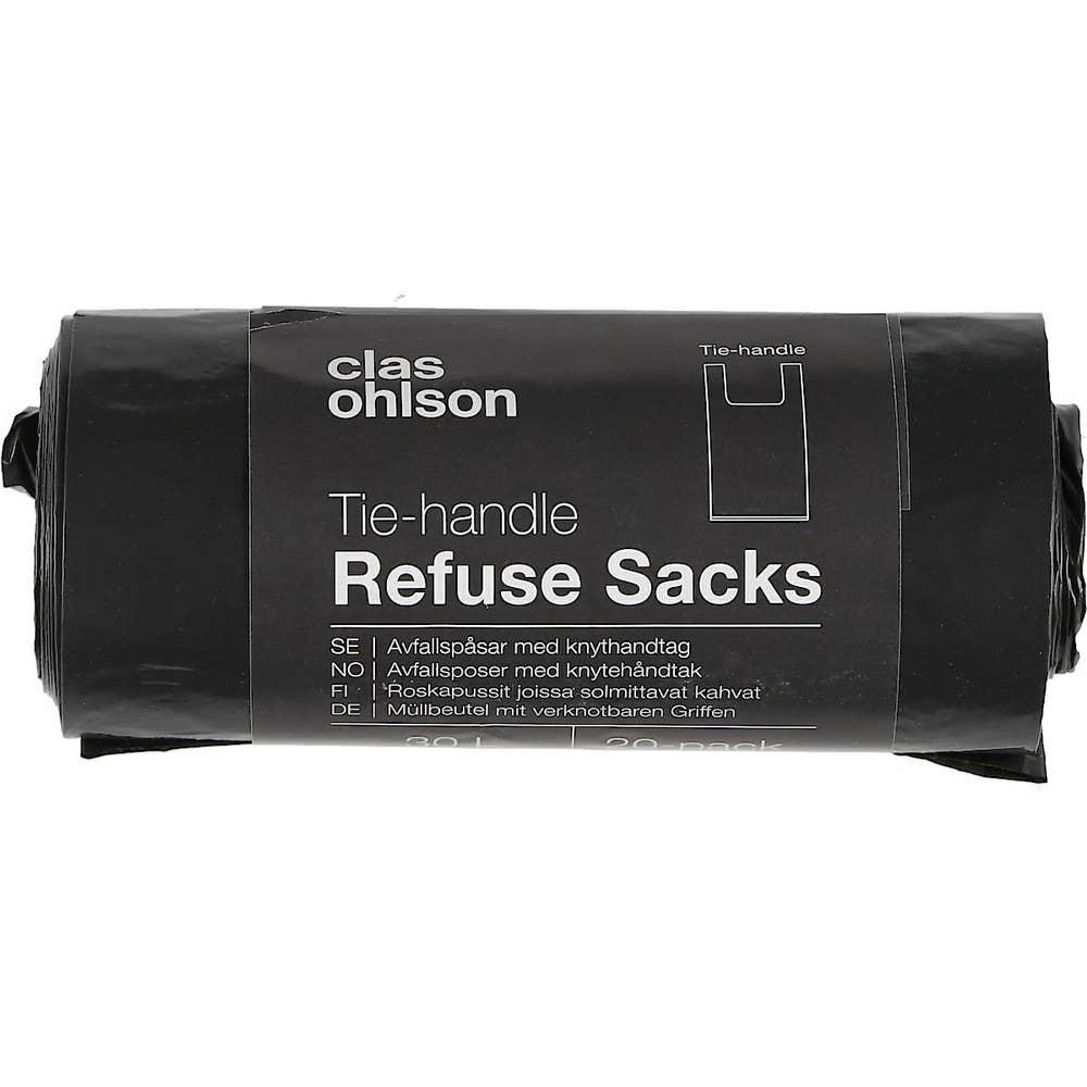 Clas Ohlson Avfallspåsar med Knytband 30L 20-p Clas Ohlson