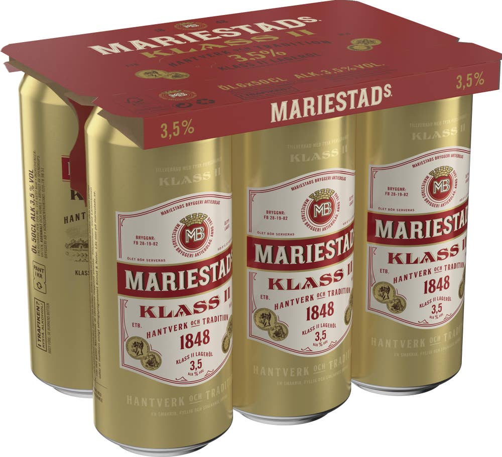 Mariestads Öl 3,5% 6x50cl