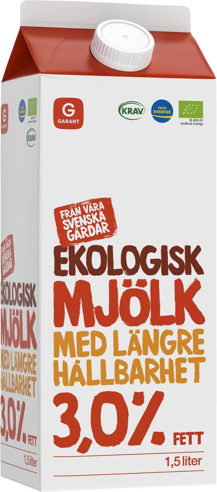 Garant Eko Mjölk Längre Hållbarhet 3% EKO