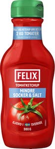 Felix Ketchup Mindre Socker & Salt