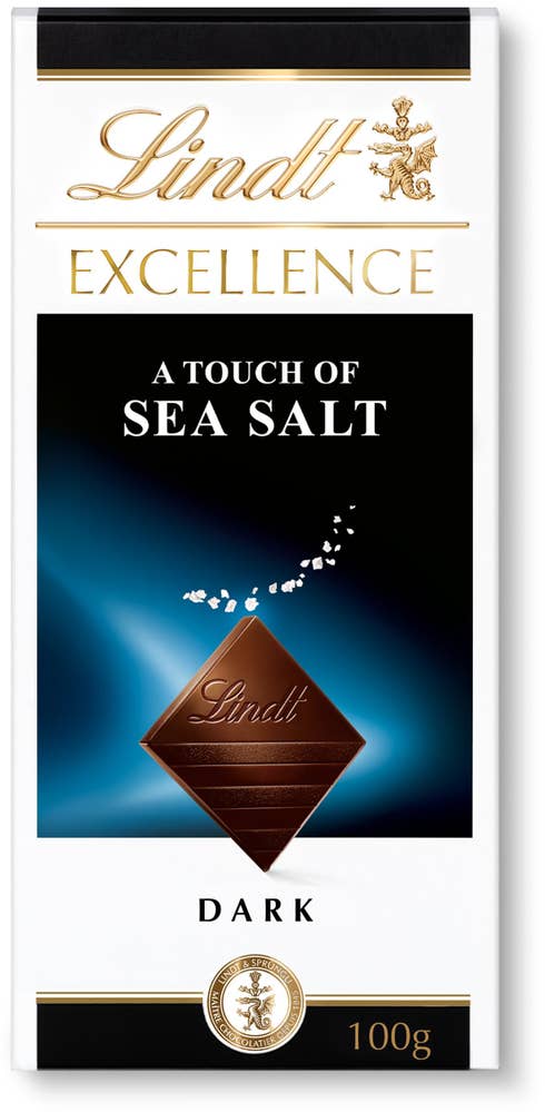 Lindt Excellence Mörk Chokladkaka Havssalt